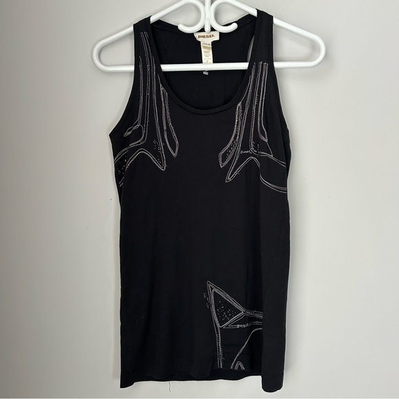 Diesel Tops - Diesel Embroidery Tank